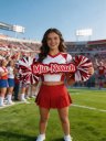 Custom Cheer Stick Sign With Pom Poms Game Day Signs Sport Mom Sign